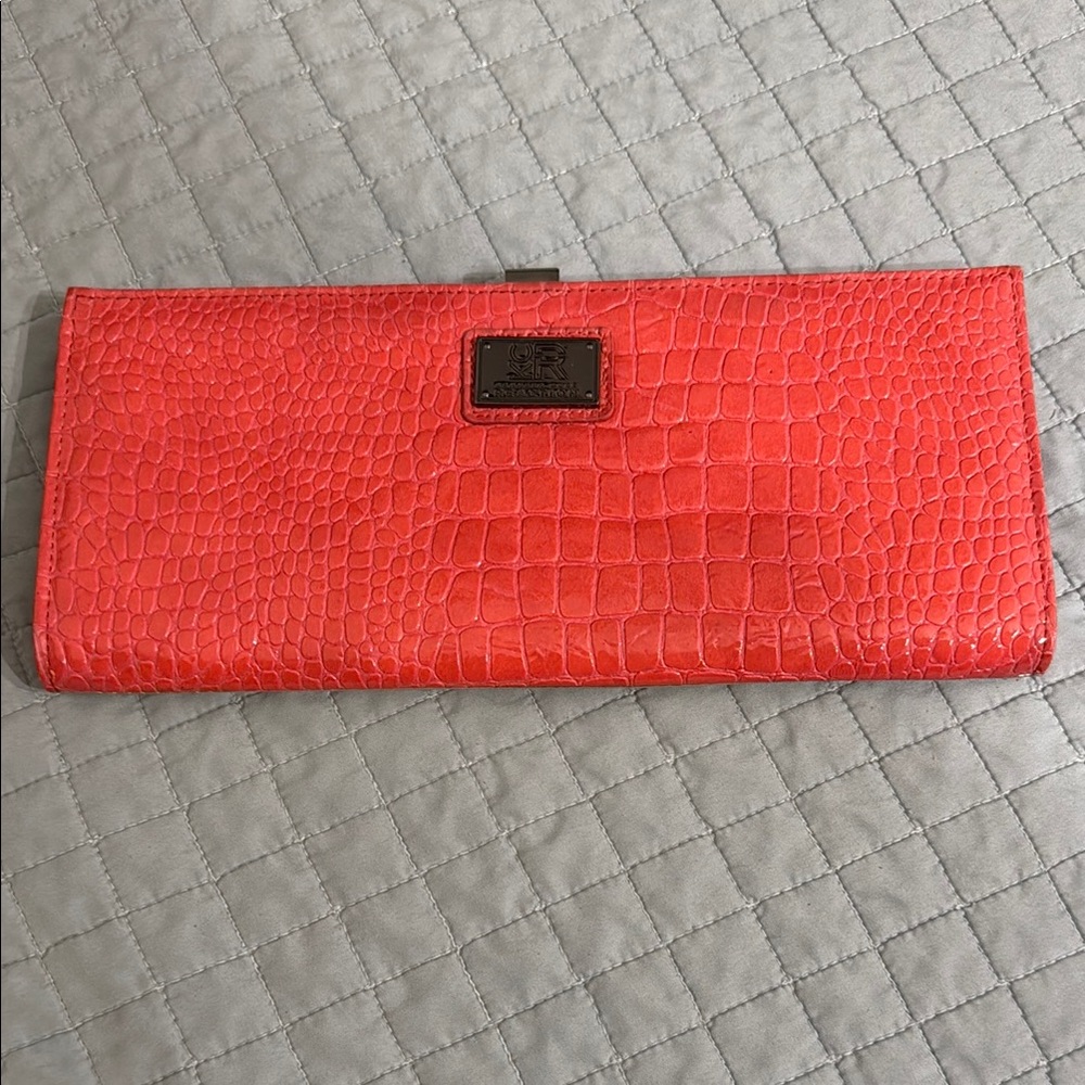 Kenneth Cole Reaction Coral Crocodile-Embossed Wallet